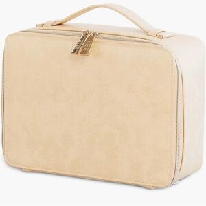 BEIS Cream Structured Cosmetic Case with Top Handle